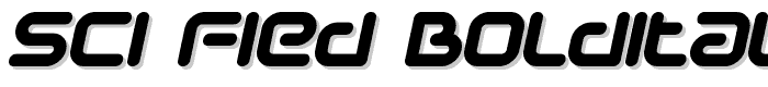 Sci Fied BoldItalic font